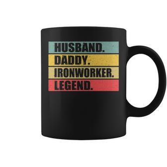 Husband Dad Ironworker Quote Vintage Fathers Day Coffee Mug | Mazezy AU