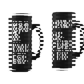 Husband Dad Plumber Legend Plumbing Father's Day Coffee Mug - Thegiftio UK