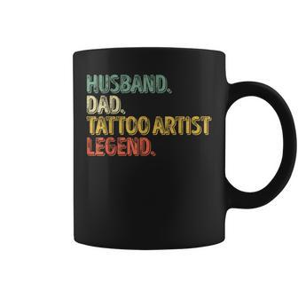 Husband Dad Tattoo Artist Legend Father's Day Coffee Mug - Monsterry CA