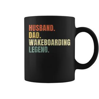 Husband Dad Wakeboarding Legend Vintage Father's Day Coffee Mug - Monsterry DE