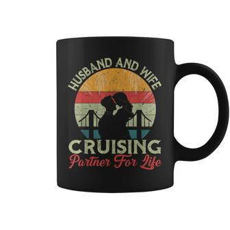 Husband And Wife Cruising Partners For Life Couple Cruise Coffee Mug | Mazezy CA