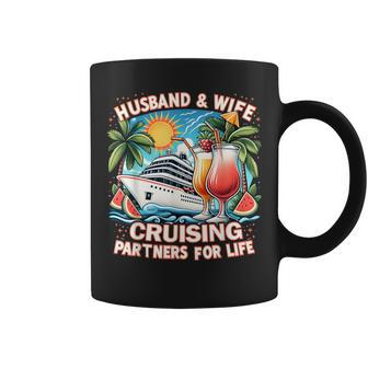 Husband And Wife Cruising Partners For Life Honeymoon Cruise Coffee Mug - Thegiftio UK
