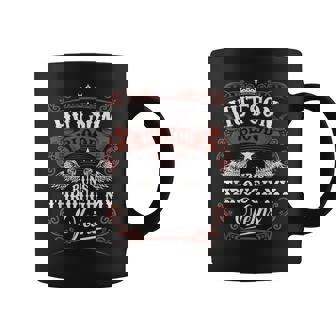Hutson Blood Runs Through My Veins Vintage Family Name Coffee Mug - Seseable