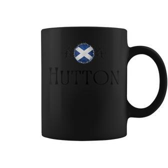 Hutton Clan Scottish Family Name Scotland Heraldry Coffee Mug - Seseable
