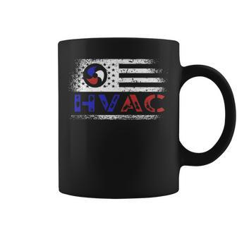 Hvac Tech American Flag Usa Hvac Technician Hvac Tech Coffee Mug | Mazezy