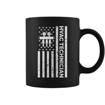 Hvac Tech T Flag Coffee Mug | Mazezy