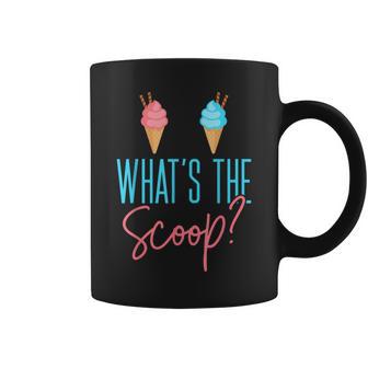 Ice Cream Gender Reveal What The Scoop Coffee Mug - Monsterry UK