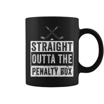 Ice Hockey Player Straight Outta The Penalty Box Coffee Mug - Monsterry UK