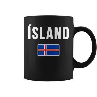 Iceland Icelandic Flag Reykjavik Travel Souvenir Love Viking Coffee Mug - Monsterry CA