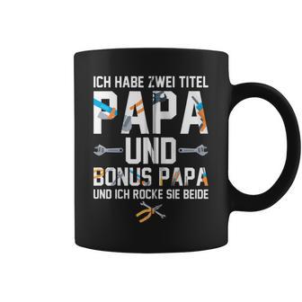 Ich Habe Zwei Titel Bonus Papa Und Papa Rocke Sie Beide Kapuzenjacke Tassen - Geschenkecke