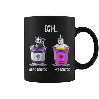 Ich Ohne Kaffee Ich Mit Kaffee Kaffetrinker Slogan Drinks Tassen - Seseable