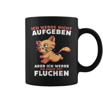 Ich Werde Nicht Abgeben Läufer Cat Running Tassen - Seseable