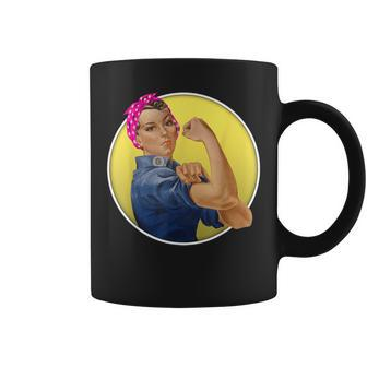 Iconic Rosie The Riveter Feminist Vintage T Coffee Mug - Monsterry CA