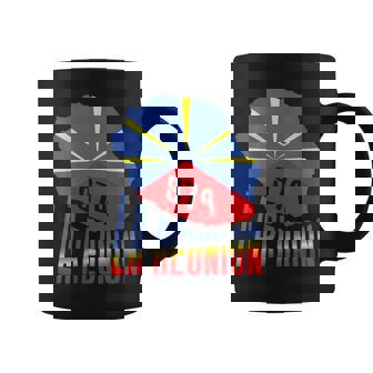 Idée Cadeau Symbole Du Drapeau De La Reunion 974 Avec Col En V Tasse - Cadeauxyz