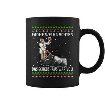 Ideen Humorvoll Frohe Weihnachten Scheißhaus Voll Schwarz Tassen - Seseable