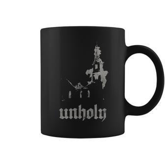 Iglesia Ardiente Impía Oculto Metal Ateo Satanás 666 Impío Taza de café - Regaloses