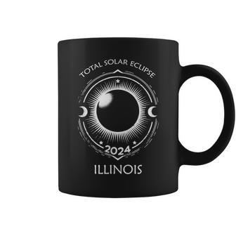 Illinois 2024 Total Solar Eclipse Coffee Mug | Mazezy