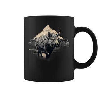 Illustration Imprimée Avec Motif Sanglier Tasse - Cadeauxyz