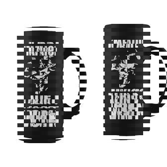 I'm Afraid Of Talking To Entrenamiento Satírico Taza de café - Regaloses