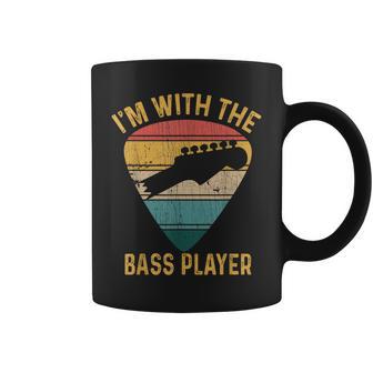 I'm With The Bass Player Guitar Bassist & Bass Player Coffee Mug - Monsterry UK