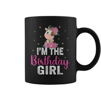 I'm The Birthday Girl Cow 1St Cow Birthday Girl Coffee Mug - Monsterry