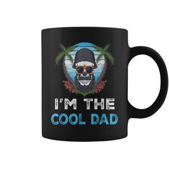 I'm The Cool Dad Skull Beard Vintage Father's Day Summer Coffee Mug - Monsterry DE