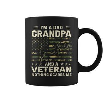 I'm A Dad Grandpa And Veteran Fathers Day American Flag Coffee Mug - Thegiftio UK