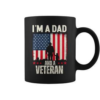 I'm A Dad And A Veteran Day Fathers Day Veteran Coffee Mug - Thegiftio UK