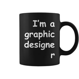 I'm A Graphic er Comic Sans Dark Colors Coffee Mug - Monsterry