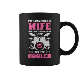 I'm A Drummer's Wife Women Drummer Drumset Drum Set Coffee Mug | Mazezy DE
