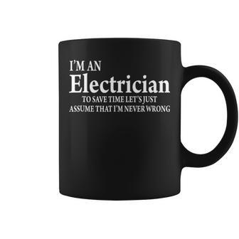 I'm A Electrician Job Title Saying Quote Gif Coffee Mug | Mazezy AU
