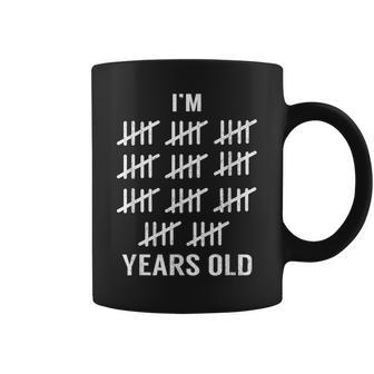 I'm Fify Five Years Old Tally Mark Birthday 55Th Coffee Mug - Monsterry