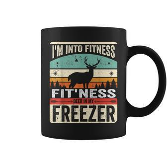 I'm Into Fitness Deer Freezer Dad Hunter Deer Hunting Coffee Mug - Monsterry