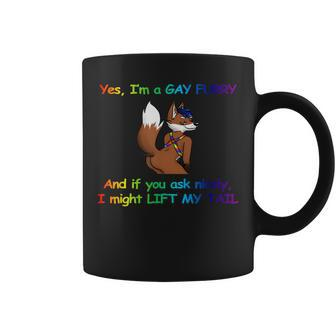 I’M A Gay Furry And If You Ask Nicely I Might Lift My Tail Coffee Mug - Monsterry DE