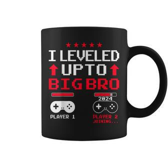 I'm Going To Be A Big Brother 2024 I Leveled Up To Big Bro Coffee Mug - Seseable