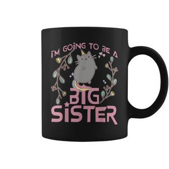 I'm Going To Be A Big Sister Unicorn Cat Coffee Mug - Monsterry DE