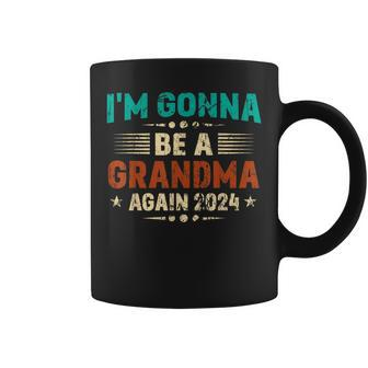 I'm Gonna Be A Grandma Again 2024 Fathers Day Vintage Women Coffee Mug - Thegiftio UK