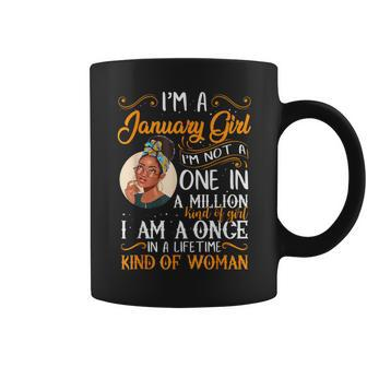 I'm A January Girl Black Capricorn Birthday Coffee Mug - Monsterry AU