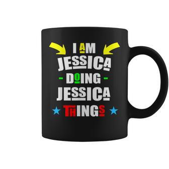 I'm Jessica Doing Jessica Things Cool Christmas Coffee Mug - Seseable