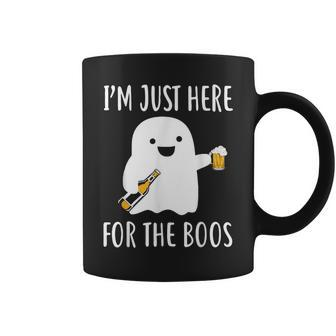 I'm Just Here For The Boss Pumpkin Boo Halloween Cute Coffee Mug | Crazezy CA
