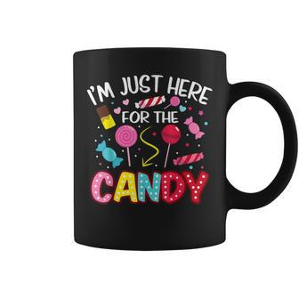 I'm Just Here For The Candy Halloween Cute Lollipop Sweets Coffee Mug | Crazezy CA