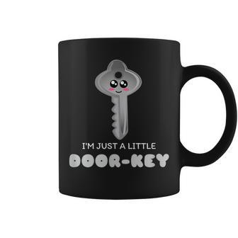 I'm Just A Little Door-Key Dorky Pun Coffee Mug - Monsterry