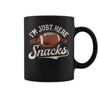 I'm Just Here For The Snacks Fantasy Football League Coffee Mug | Mazezy
