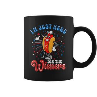 I'm Just Here For The Wieners Firework Hot Dog 4Th Of July Coffee Mug - Monsterry CA