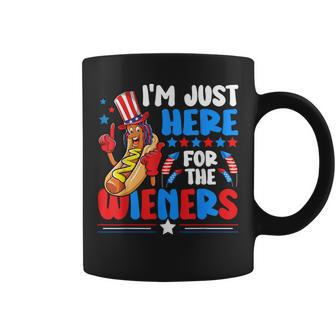 I'm Just Here For The Wieners Happy 4Th Of July Coffee Mug - Monsterry DE