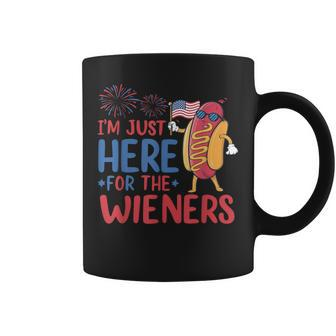 I'm Just Here For The Wieners Patriotic 4Th Of July Coffee Mug - Monsterry CA