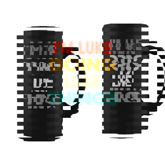I'm Luke Doing Luke Things Vintage Birthday Coffee Mug - Monsterry