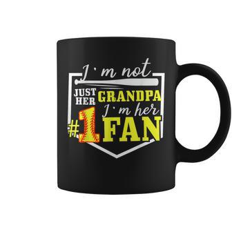 I'm Not Just Her Grandpa I'm Her One Fan Proud Softball Coffee Mug - Monsterry DE