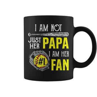 I'm Not Just Her Papa I'm Her One Fan Proud Softball Grandpa Coffee Mug - Monsterry UK