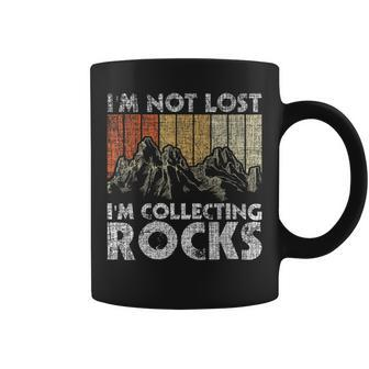 I'm Not Lost I'm Collecting Rocks Rock Collector Coffee Mug - Monsterry CA